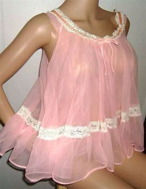 Anybody Else Had One Of These Sheer Chiffon Baby Doll Nighties Night Gown