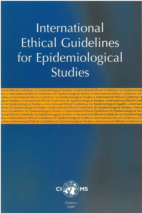 In general, two types of control groups are used: International Ethical Guidelines for Epidemiological ...