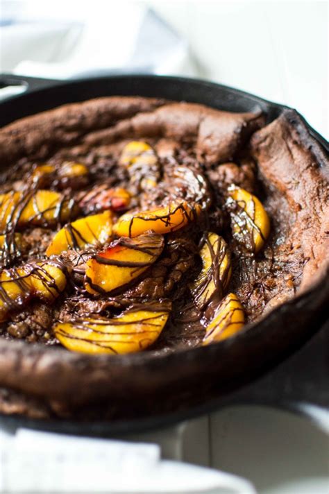 Once you are diagnosed with a brain tumor, you must wonder how you would have known. Caramelized Peach Chocolate Dutch Baby - chocolate + connie