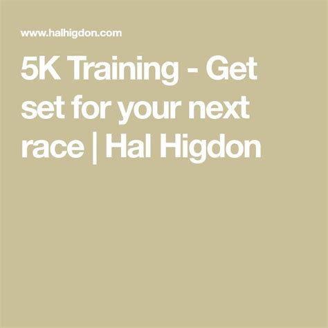 5k Training Get Set For Your Next Race Hal Higdon 5k Training