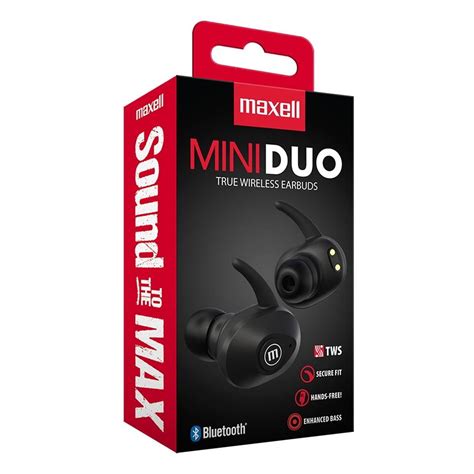 Audífonos Maxell Btmini Duo True Wireless Negro Walmart