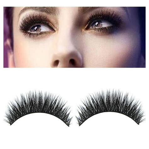 1 pair new luxurious real mink natural thick long fake eye lashes false eyelashes extension in