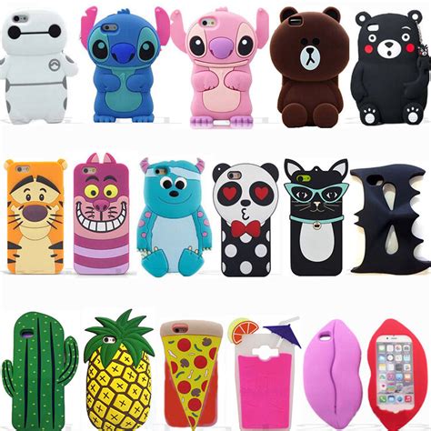 Girls can use strasses, sequins whereas guys can adorn it with a batman, superhero logos or with their names cut. 3D Cute Cartoon Animal Silicone Phone Case Covers Back ...