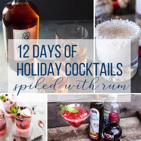 15 christmas cocktails that'll have you drinking merrily over the holidays. Holiday Drinks (Spiked with Rum) | Sweet Humble Home | Holiday drinks, Dairy free cocktails ...