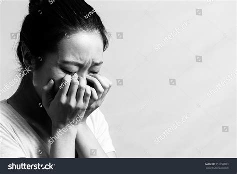 Girl Crying With Hand Covering Face Stock Photo Shutterstock