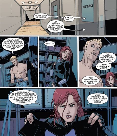 Clint Barton And Natasha Romanoff Marvel Comics Black Widow Marvel