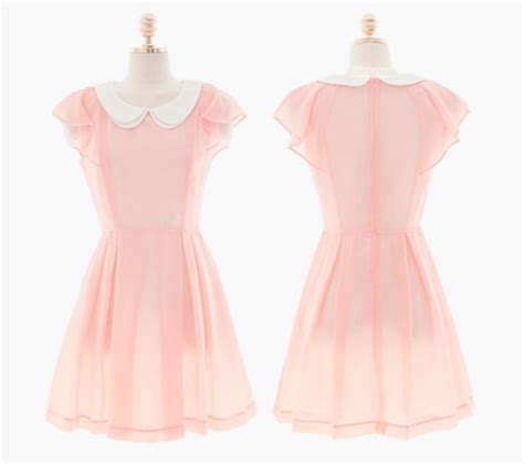 Dress Pink Transparent Cute Kawaii Pastel Pink Mini Dress