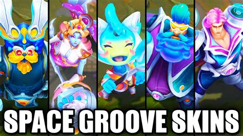 All New Space Groove Skins Spotlight Teemo Ornn Nami Lissandra Gragas