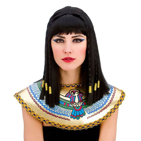 Cleopatra Ladies Wig Fancy Dress Egyptian Queen Adults Costume Accessory Black For Sale Online