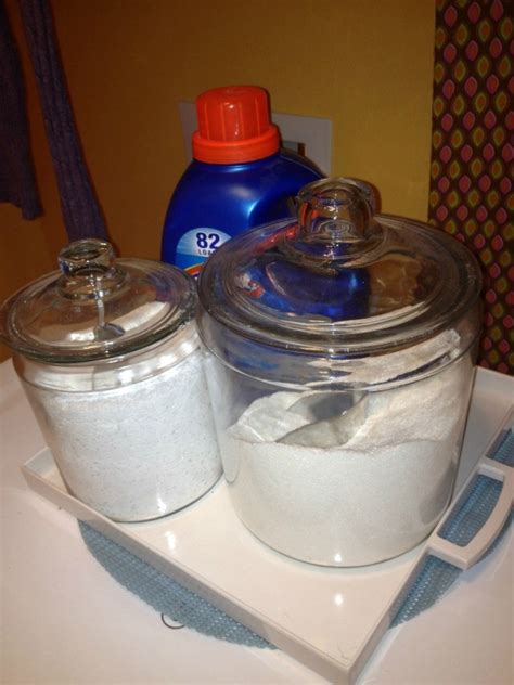 You may find yourself constantly putting clothes and sheets in the wash because, put simply, people are dirty. Storing Dry Laundry Detergent | ThriftyFun