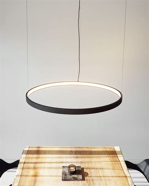 Led Ring Pendant Lamp Halo ∅1200 Mm White Lightinova Professional