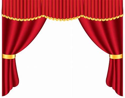 Clipart Theater Background Stage Curtains Cliparts Clip