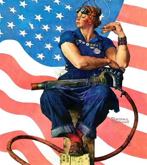 Buy norman rockwell art prints and get the best deals at the lowest prices on ebay! Rosie-The-Riveter-Norman-Rockwell-1943 (With images ...