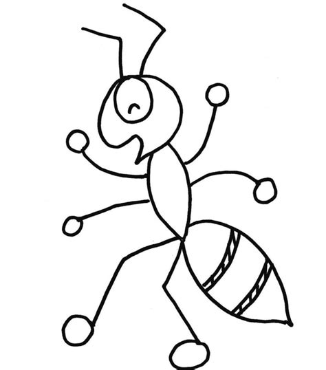 10 Hormiga Dibujo Para Colorear
