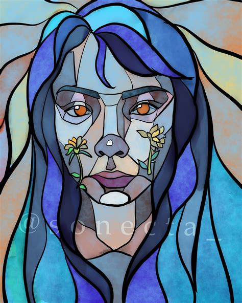 Sonecta Stained Glass Portrait