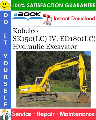 Kobelco sk55srx tier 4 hydraulic excavator set of manuals sep 01, 2011the purpose of the kobelco set of manuals is to provide complete information about hydraulic excavators sk55srx tier 4 about the rules of repair and maintenance, as well as the use. Kobelco SK150(LC) IV, ED180(LC) Hydraulic Excavator ...