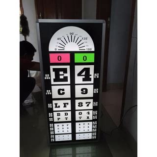 Jual Snelen Chart Elektrik New With Remote Alat Baca Tes Mata