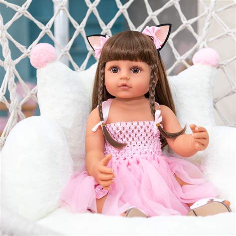 Realistic Black Full Body Silicone Reborn Baby Dolls Biracial Girl