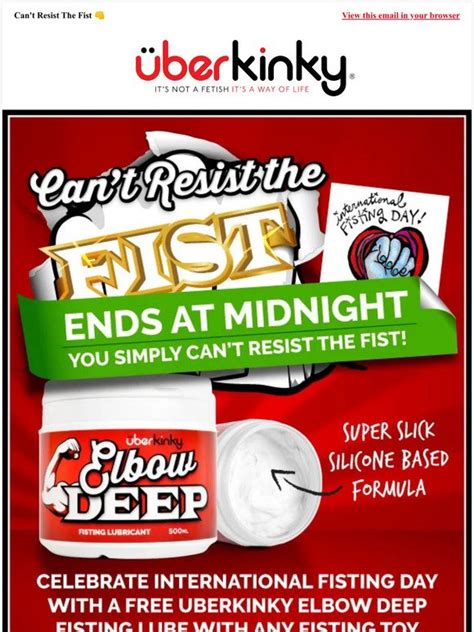 Uberkinky Free Elbow Deep Fisting Lube With Every Fisting Toy Milled