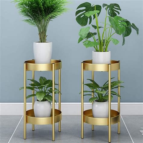 At phenomenal discounts, purchasing such stunning tall plant stand has never been so easy. 19/32" Metal Tall Plant Stand Indoor/Outdoor,2 Tier Iron ...