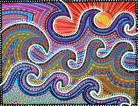 Seaside Style ️ Aboriginal Painting Aboriginal Art Aboriginal Dot