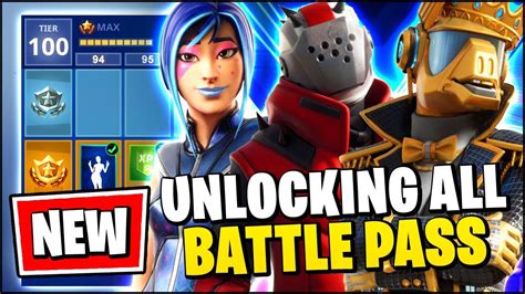 Fortnite Season X Battle Pass Unlocked All Skins And Cosmetics For