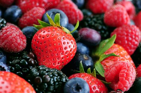 Assorted Fresh Berries — Stock Photo © Elenathewise 4641718