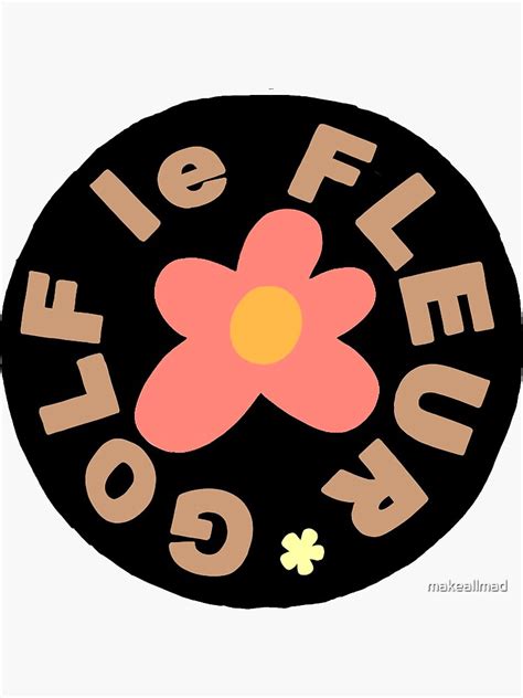The nose behind this fragrance is daphne bugey. "GOLF le FLEUR" Sticker by makeallmad | Redbubble