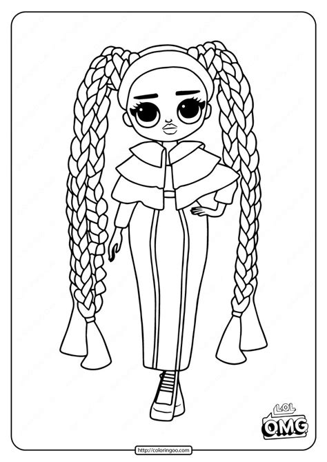 Printable Omg Fashion Doll Dazzle Coloring Page In 2020 Horse