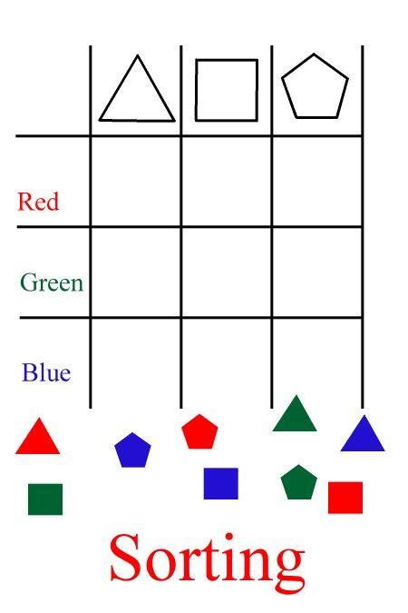13 Sorting ideas  sorting, preschool math, preschool worksheets