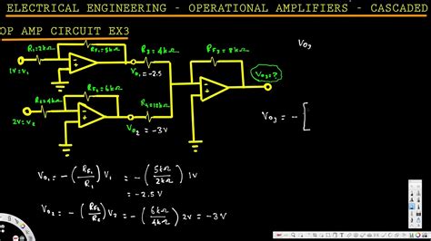 Electrical Engineering Operational Cascaded Op Circuit