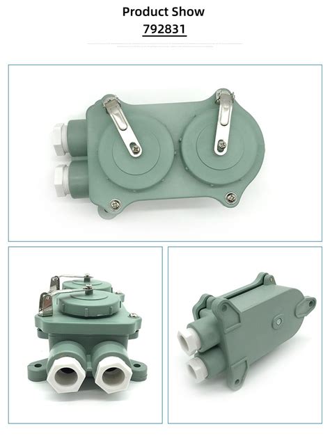 Watertight 3 Pin Twin Receptacles Synthetic Resin Lancyland