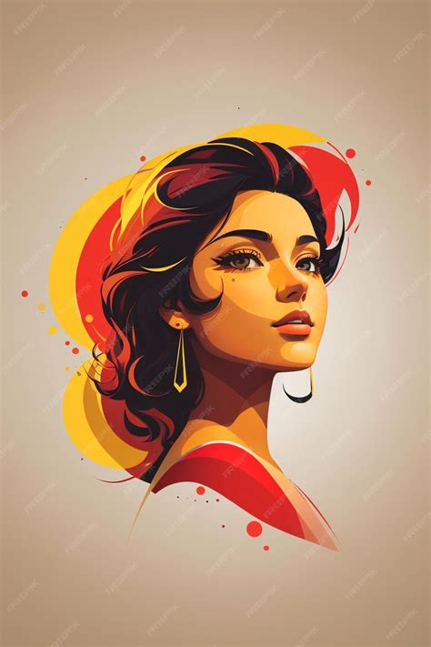 Premium Ai Image Colorful Woman Vector Art Illustration