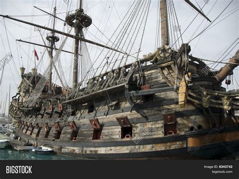 Old Pirate Ship Image And Photo Free Trial Bigstock