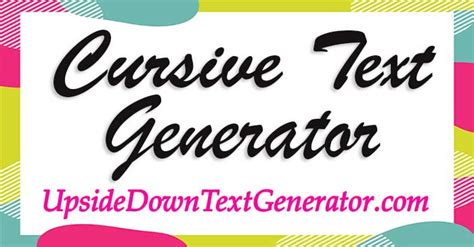 Cursive Generator Guide And Free Calligraphy Font And Generator