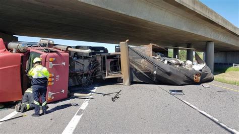 Tractor Trailer Crash Closes Eastbound Lanes Of Highway 403 In Oxford