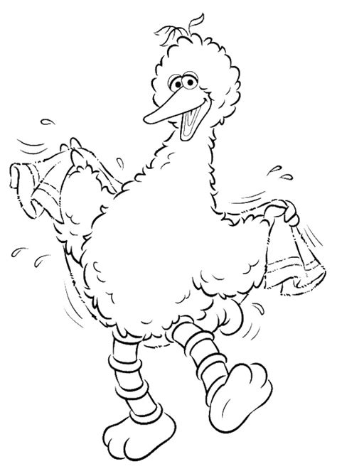 Big bird coloring pages are a fun way for kids of all ages to develop creativity, focus, motor skills and color recognition. Big Bird: Coloring Pages & Books - 100% FREE and printable!