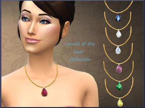 The Sims Resource Jewels Of The Seas Necklace Collection