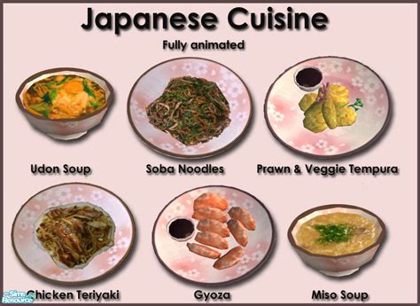 The Sims Resource Japanese Cuisine