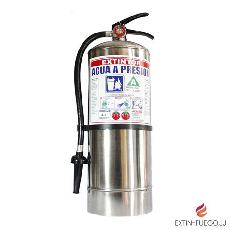 Extintor De Agua A Presión De 25 Gal Acero Inoxidable