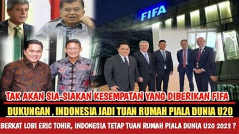 Cek Fakta Berkat Erick Thohir Lobi Fifa Indonesia Tetap Jadi Tuan