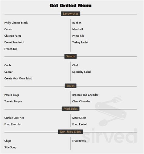 Glazed And Grilled Menu In Vernal Utah Usa