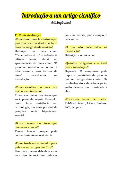 Introdução A Um Artigo Científico Introdução A Um Artigo Científico