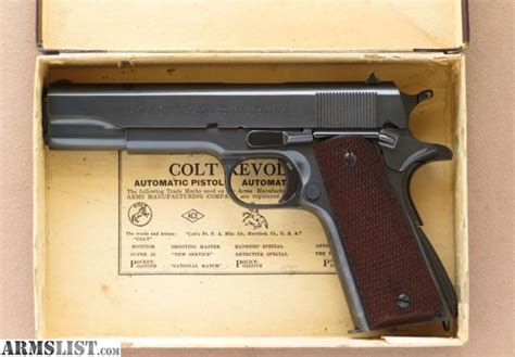 Armslist For Sale Colt Model 1911a1 Pre Wwii Commercial Cal