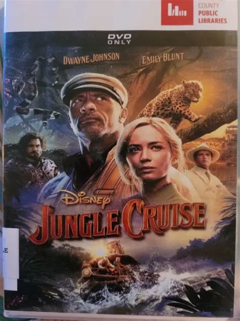 JUNGLE CRUISE DVD Disney Emily Blunt Dwayne Johnson Jack Whitehall
