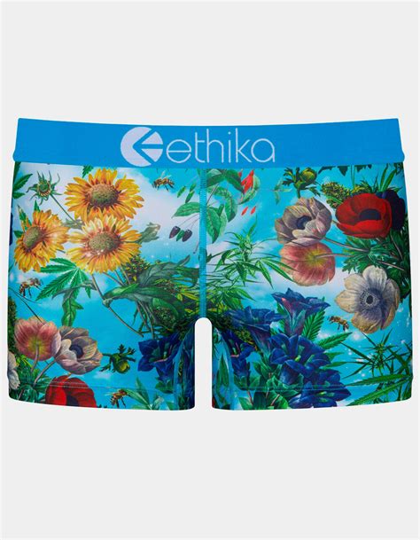 Ethika Garden Of Weed Womens Staple Boyshorts Blue Combo Tillys