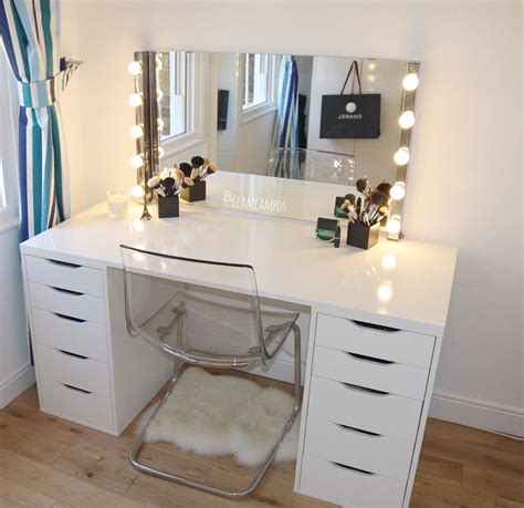 Diy small space hollywood vanity this is a diy video on how to make a hollywood style vanity table with a twist. Makeup Vanity Desk up Diy Makeup Vanity Table Ideas ...