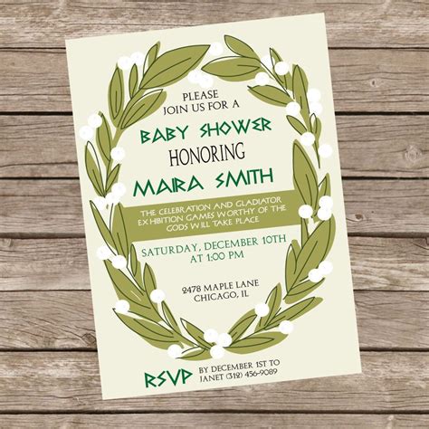 Shutterfly makes it super simple and fun to design baby shower invitations that will get in the hands of your loved ones without a hitch. Greek Themed Baby Shower Invitation - Greek Shower Invite ...