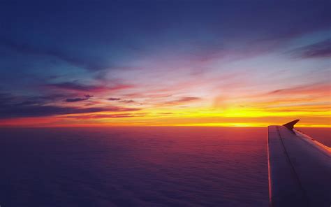 2880x1800 Airplane Dawn Dusk Flight Sunrise Sky Macbook Pro Retina Hd