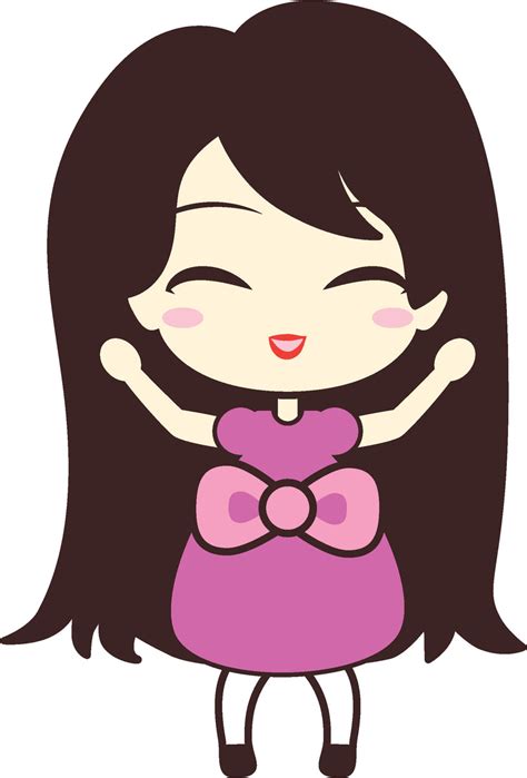 Adorable Cute Japanese Kawaii Girl Cartoon Emoji 8 Vinyl Decal Sticke
